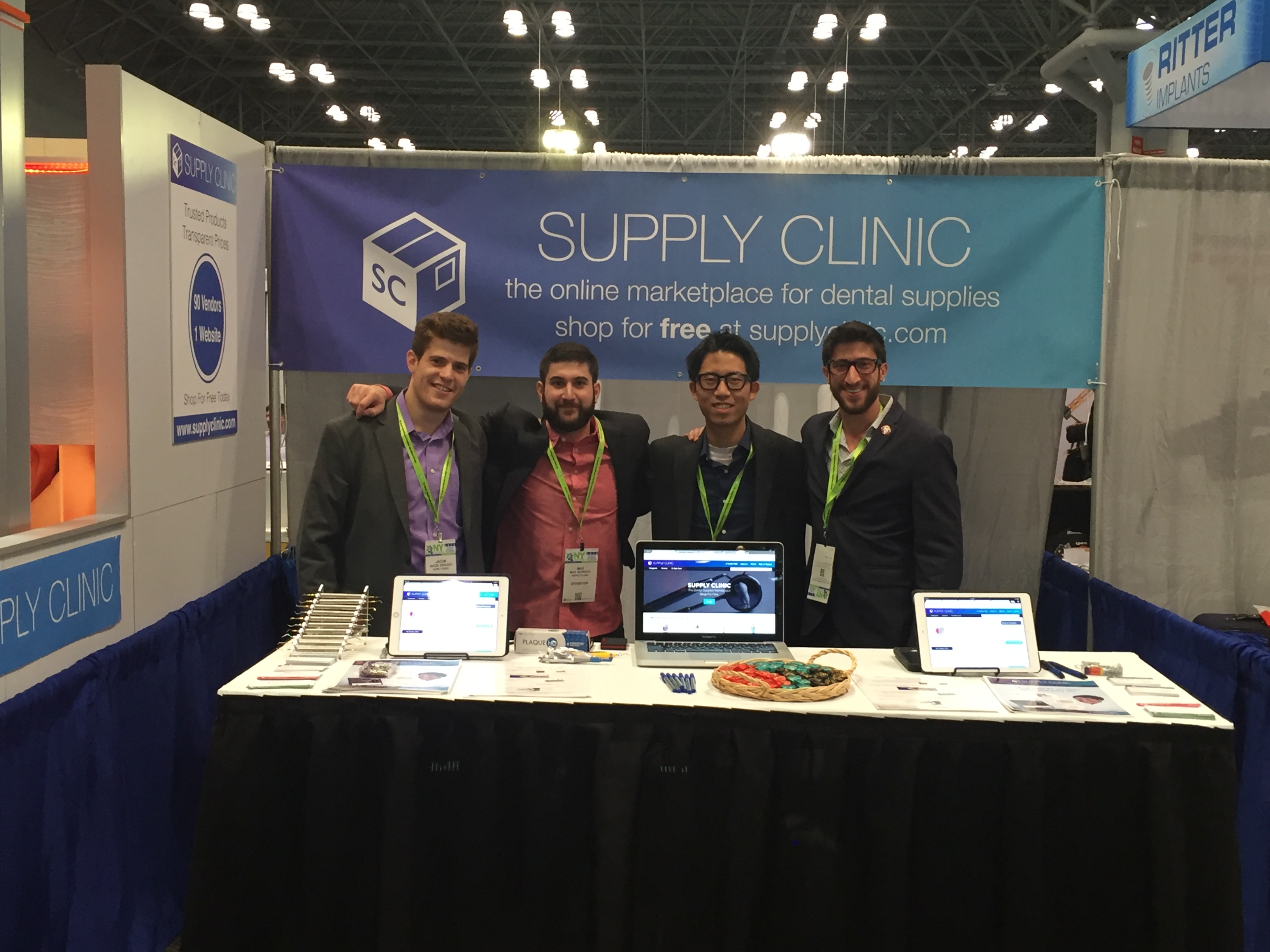 Jacob, Max, Steven, and Scott at the Greater New York Dental Meeting